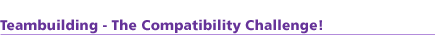 Teambuilding - The Compatibility Challenge